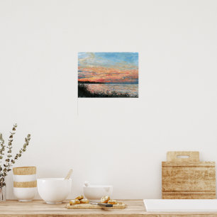 Sunset Beach Shoreline Poster