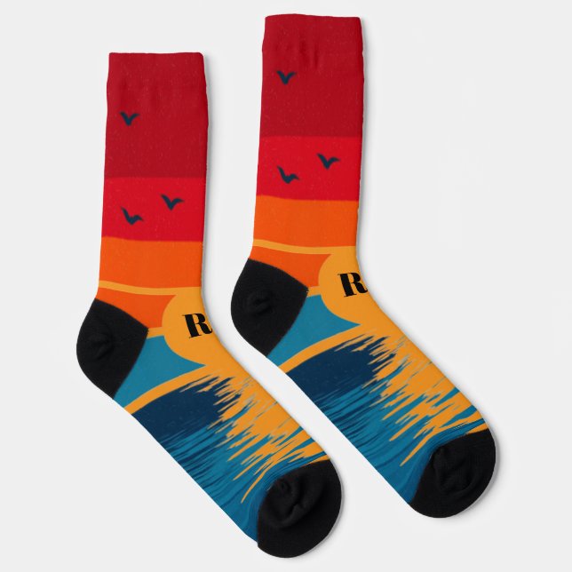 Sunset Beach Socks (Right)