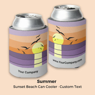 Sunset Beach - Summer Event - Branded Can Cooler