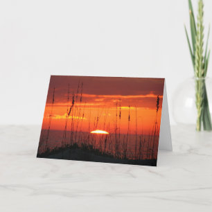 sunset Beach Sympathy Card