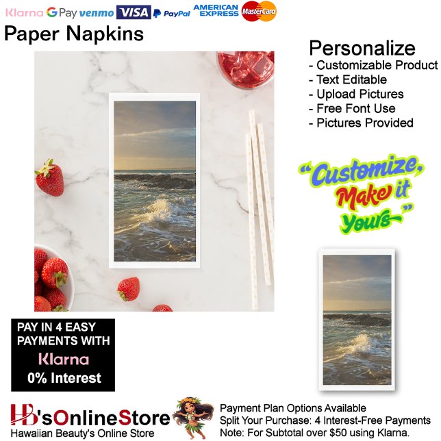 Sunset Beach Tables Kitchen Restaurant Decor 22 Napkin (Sunset Beach Tables Kitchen Restaurant Decor Paper Guest Towels 22.)