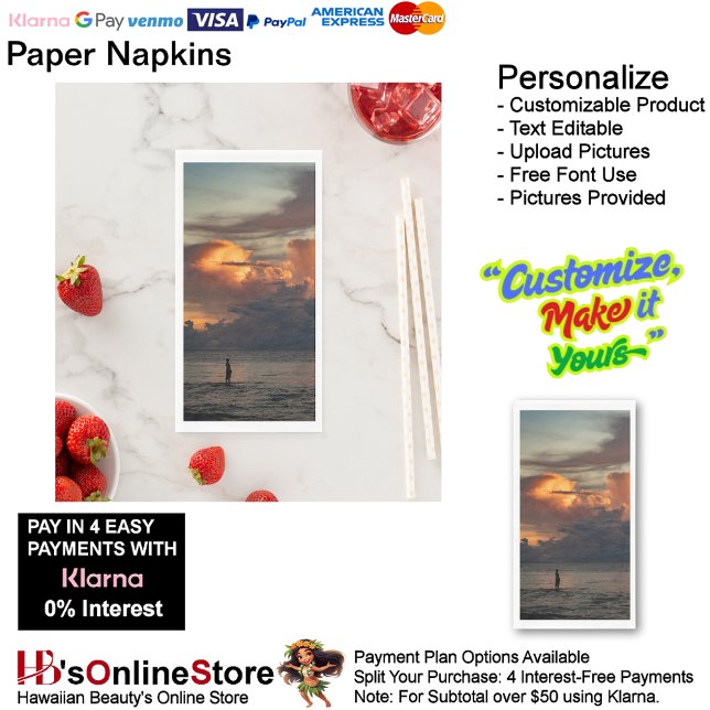 Sunset Beach Tables Kitchen Restaurant Decor 47 Napkin (Sunset Beach Tables Kitchen Restaurant Decor Paper Guest Towels 47.)