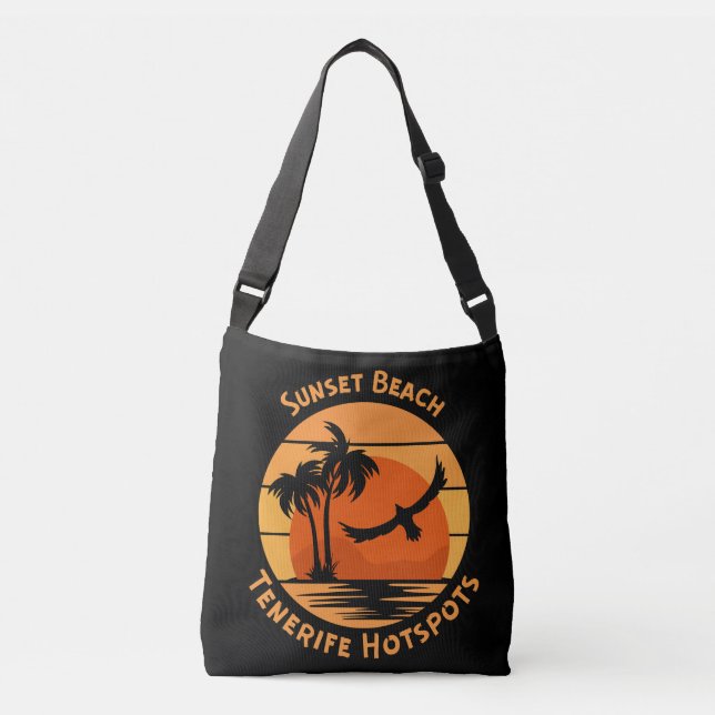 Sunset Beach Tenerife Crossbody Bags (Front)