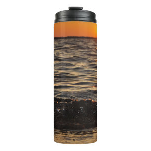 sunset beach thermal tumbler