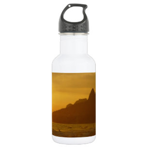 Sunset Beach Tropical Ocean Water Peace Love Sand 532 Ml Water Bottle