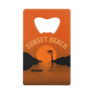Sunset Beach Tropical Orange Sunset