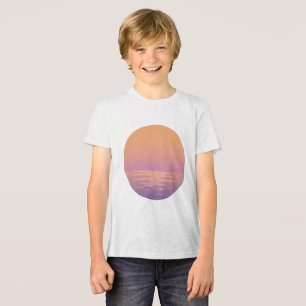 Sunset Beach Vibes – Minimalist Sunset T-Shirt Tri-Blend Shirt