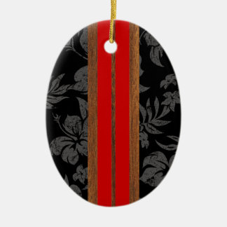 Sunset Beach Vintage Surfboard Ornament