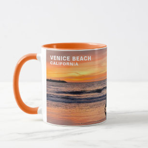 Sunset Beach Walk - Venice Beach, CA Mug
