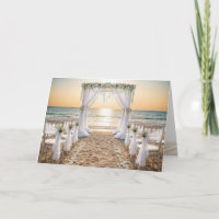 Sunset Beach Wedding Congratulations