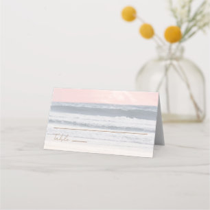 Sunset Beach Wedding Oceanside Wedding Place Card