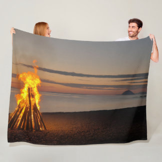 Sunset Beacon Fleece Blanket