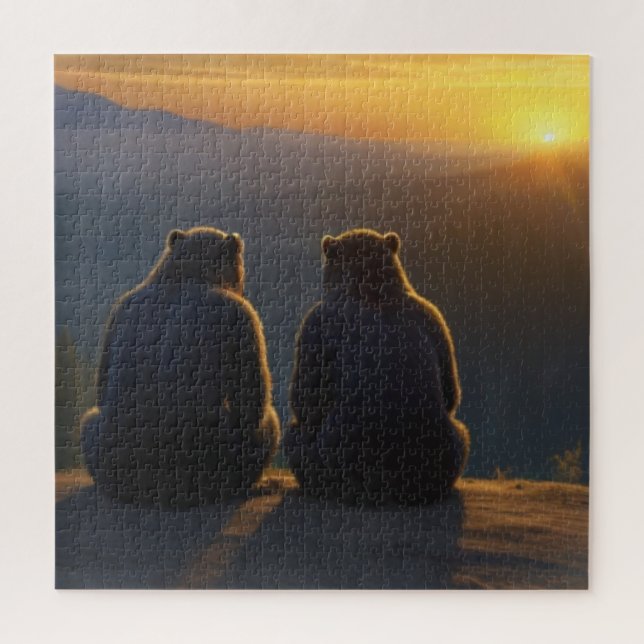 Sunset Bears Jigsaw Puzzle (Vertical)