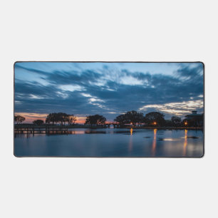 Sunset Begins At Whalehead Desk Mat