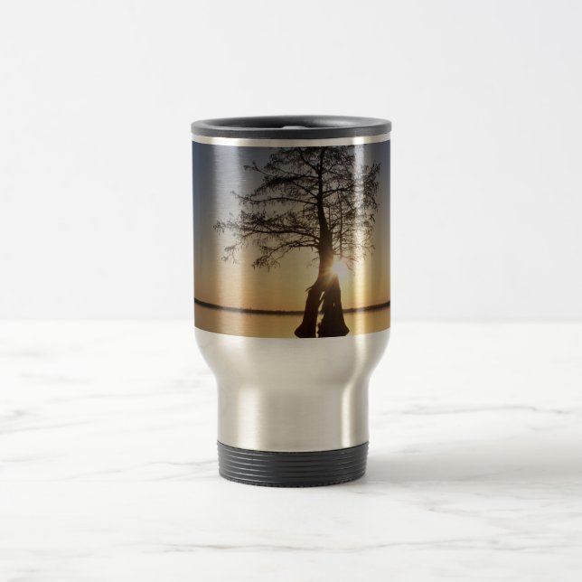 Sunset Behind a Tree Travel Mug (Center)