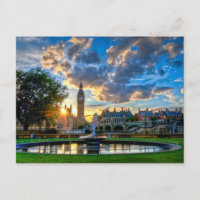 Sunset behind the Houses of Parliament