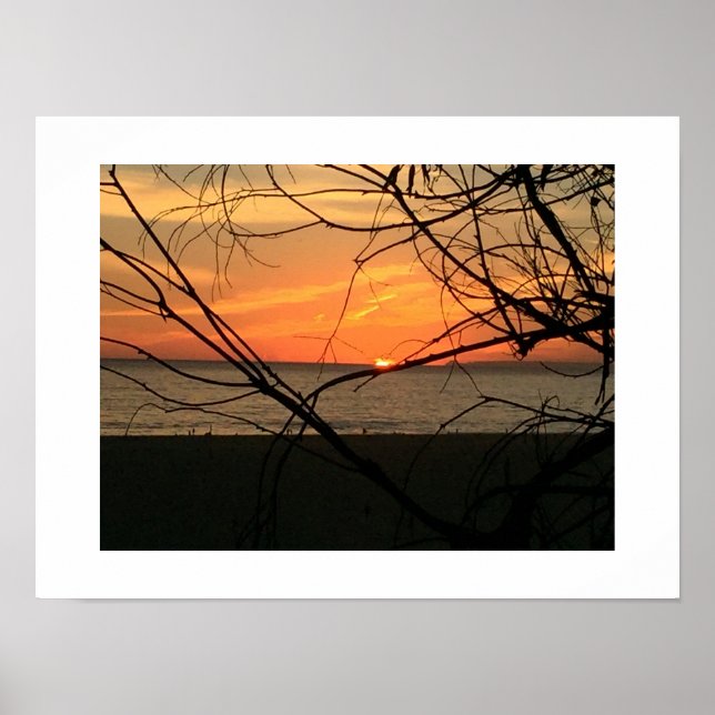 Sunset Beyond California Colour Photography Poster (Front)