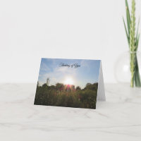 Sunset Beyond the Trees - Thinking of You Card