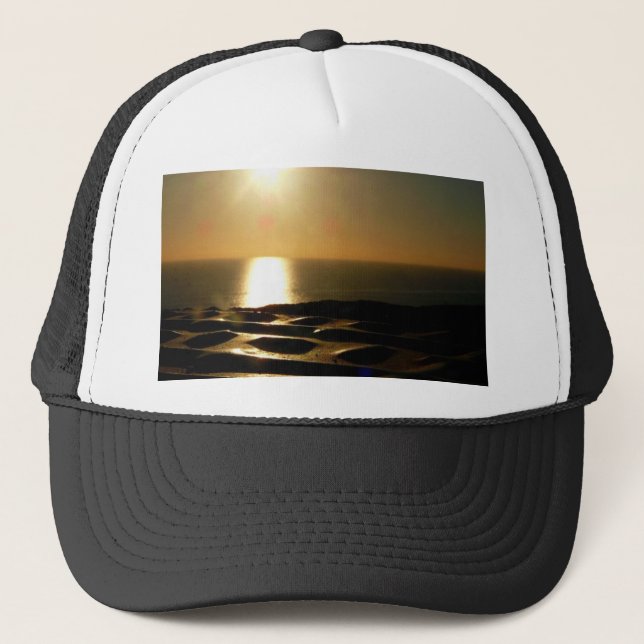 Sunset Bigbury Over See Trucker Hat (Front)