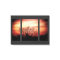 Sunset Birch Triptych Wrapped Canvas Print