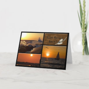 Sunset Birthday for Son-in-law Card