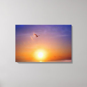 Sunset Bliss 3 Panel Canvas Print