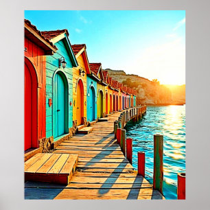 Sunset Bliss: Seaside Hues Poster