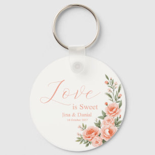 Sunset Bloom Key Ring