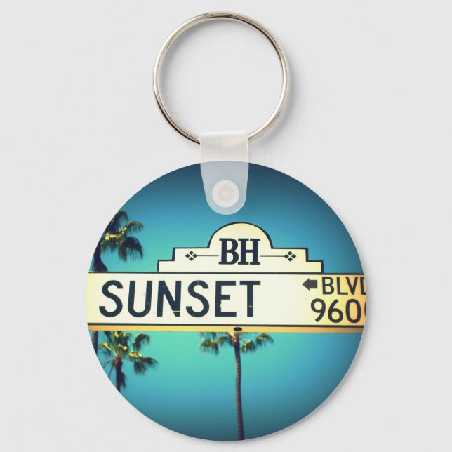 Sunset Blvd. Keychain (Front)