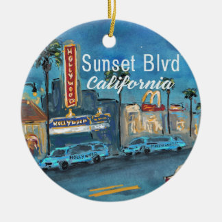 Sunset Blvd Los Angeles Ornament