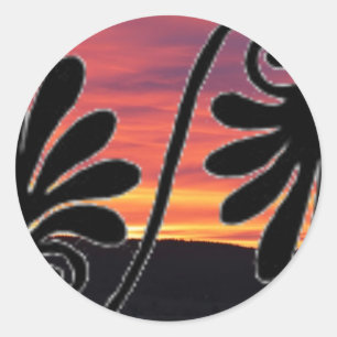 Sunset Border Sticker