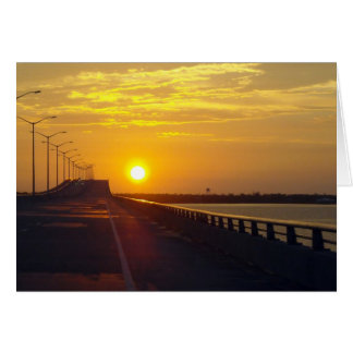 Sunset Bridge Card