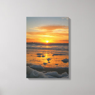 Sunset Bubbles Canvas Print