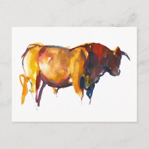 Sunset Bull 2010 Postcard