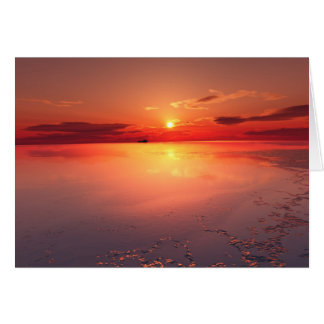 sunset: burning ice