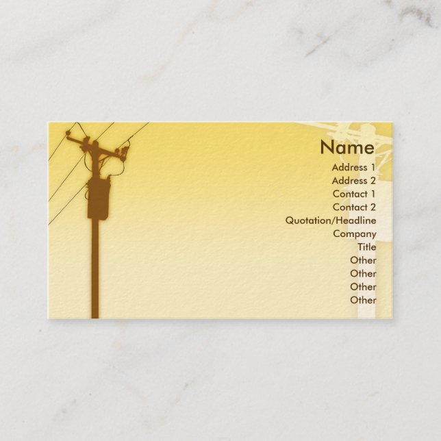 Sunset - Business Business Card (Front)