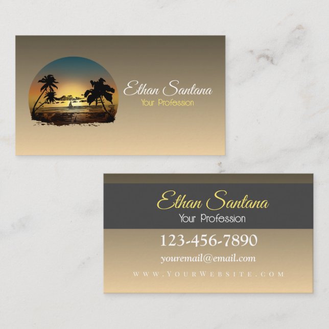 Sunset Business Card (Front/Back)