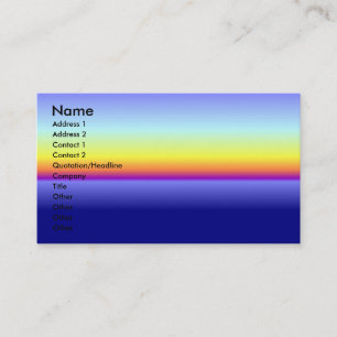Sunset Business Card