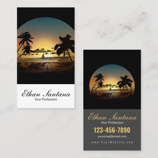 Sunset Business Card (Front/Back)