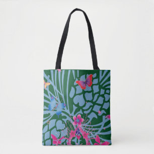 Sunset Butterfly Kaleidoscope Custom Designer Sets Tote Bag