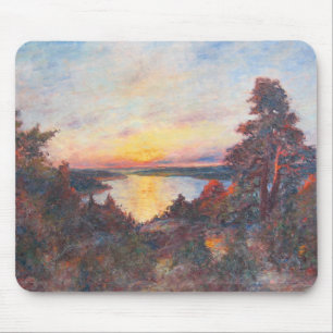 Sunset by the Coast (by Kimon Loghi) Mouse Mat