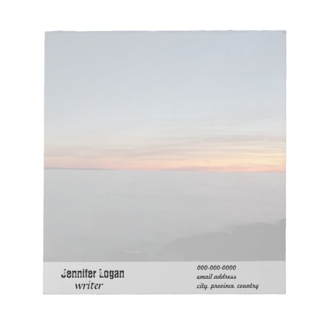 sunset by the lake, Kingston, Ontario,at twilight Notepad (Front)