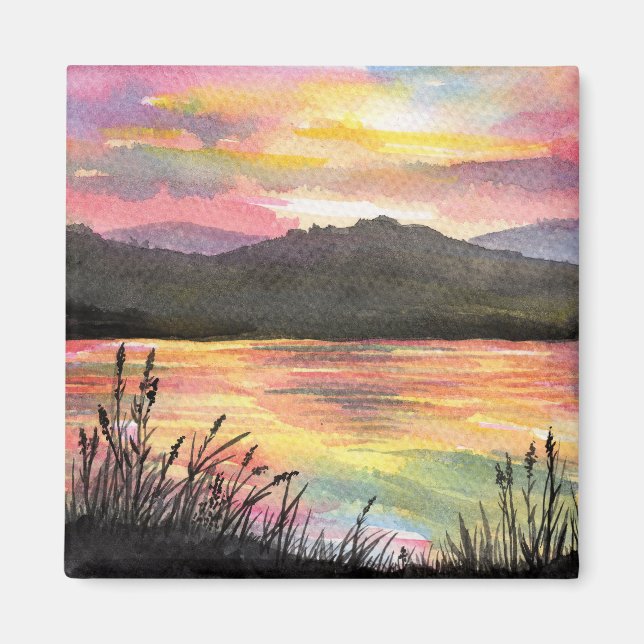 Sunset by the Lake Magnet (Front)