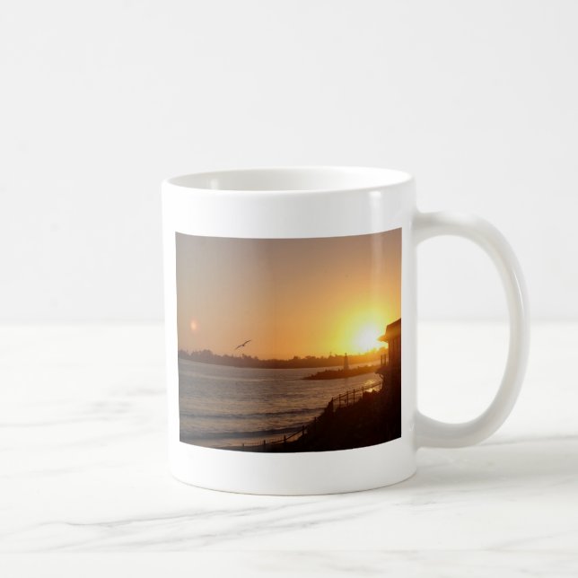 Sunset by the lighthouse coffee mug (Right)