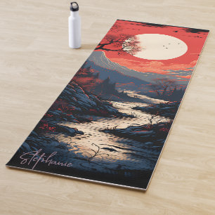 Sunset By The River Yoga Mat
