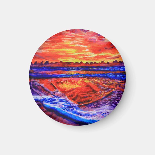 Sunset by the Sea - Magnet - Art (Front)
