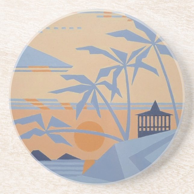 SUNSET CABANA coaster (Front)