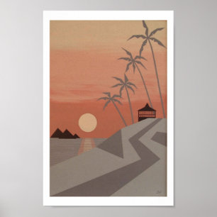 SUNSET CABANA print (8"x12")