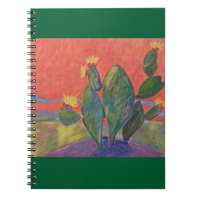 Sunset Cactus Notebook (Front)