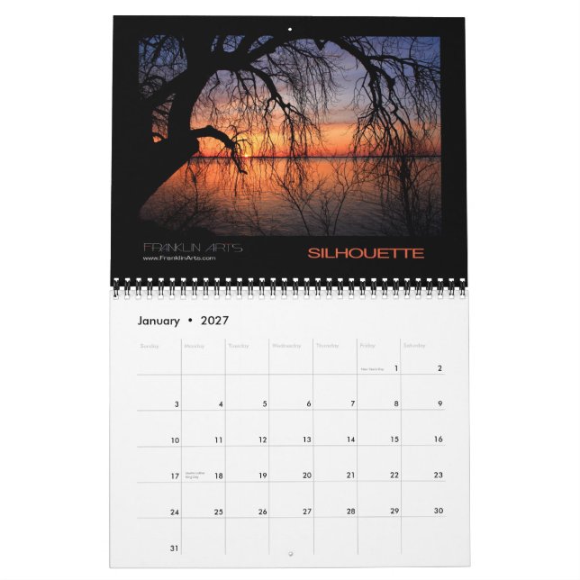 Sunset Calendar 2011 (Jan 2027)